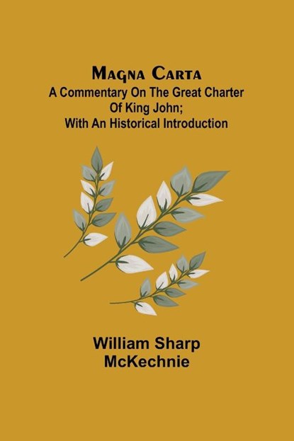 Magna Carta, William Sharp McKechnie - Paperback - 9789356705104