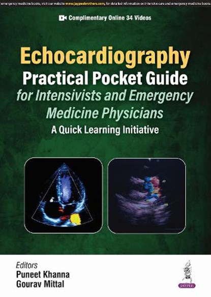 Echocardiography Practical Pocket Guide for Intensivists and Emergency Medicine Physicians, Puneet Khanna ; Gourav Mittal - Paperback - 9789356969681
