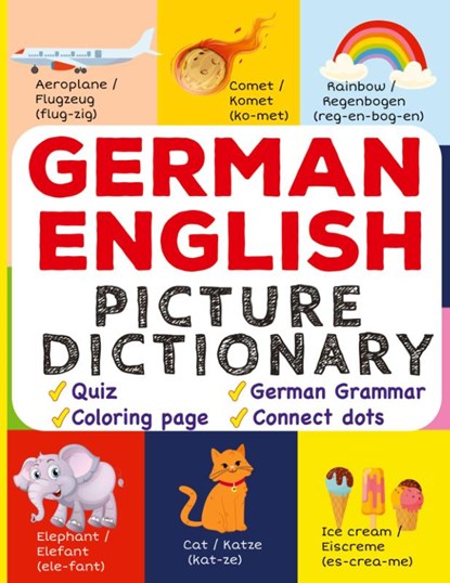 German English Picture Dictionary, Magic Windows - Paperback - 9789358128796