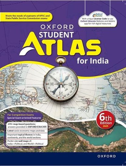 Oxford Student Atlas for India, OUP India - Paperback - 9789367250501