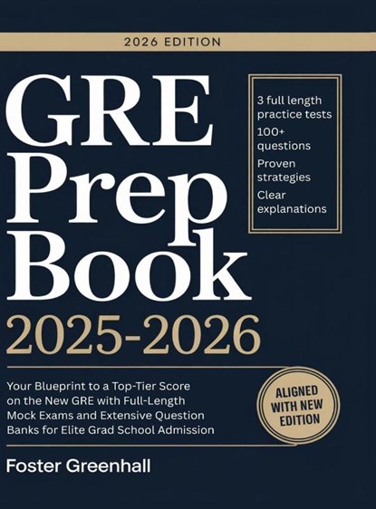 GRE Prep Book 2025-2026, Foster Greenhall - Gebonden - 9789371236355