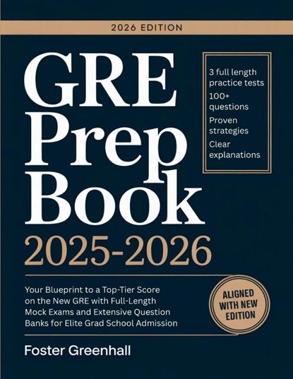 GRE Prep Book 2025-2026, Foster Greenhall - Paperback - 9789371238045