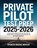 Private Pilot Test Prep 2025-2026, Spencer Brooks Mercer - Paperback - 9789371238465