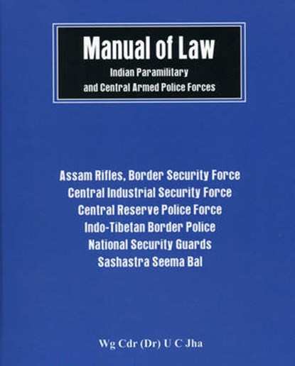 Manual of Law, Dr. U. C. Jha - Gebonden - 9789384464561