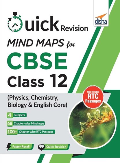 Quick Revision MINDMAPS for CBSE Class 12 Physics Chemistry Biology & English Core, Disha Experts - Paperback - 9789387045842