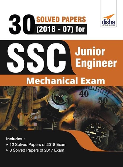 30 Solved Papers (2018-07) for SSC Junior Engineer Mechanical Exam, Disha Experts - Paperback - 9789388373425