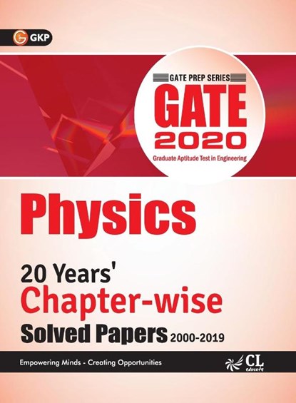 Gate 2020 - Chapter-Wise Previous Solved Papers - 20 Years' Solved Papers (2000-2019) - Physics, Gkp - Paperback - 9789389121780