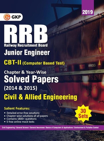 Rrb 2019 Junior Engineer CBT II 30 Sets Chapter-Wise & Year-Wise Solved Papers (2014 & 2015) Civil & Allied Engineering, Gkp - Paperback - 9789389310184