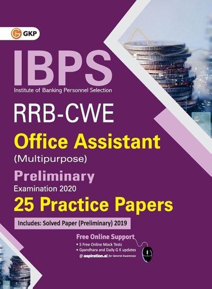 Ibps Rrb-Cwe Office Assistant (Multipurpose) Preliminary --25 Practice Papers, Gkp - Paperback - 9789390187225
