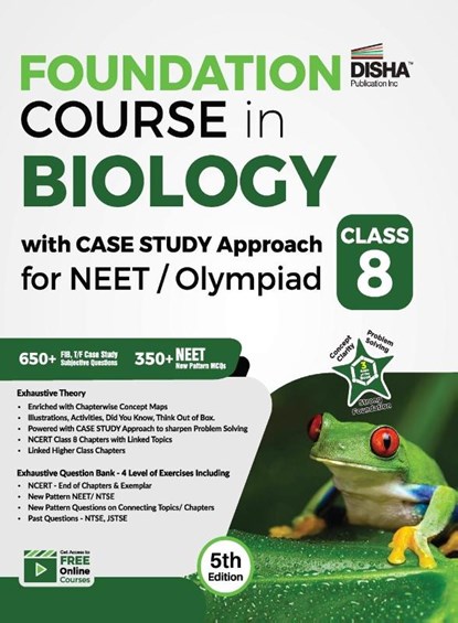 Foundation Course in Biology with Case Study Approach for NEET/ Olympiad Class 8 - 5th Edition, Disha Experts - Paperback - 9789390711086