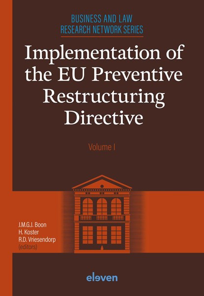 Implementation of the EU Preventive Restructuring Directive, niet bekend - Ebook - 9789400113596