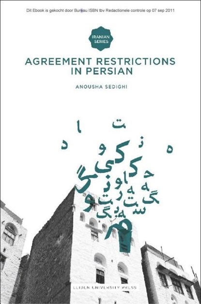 Agreement restrictions in persian, Anousha Sedighi - Ebook - 9789400600157