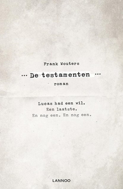 De testamenten, Frank Wouters - Paperback - 9789401424462