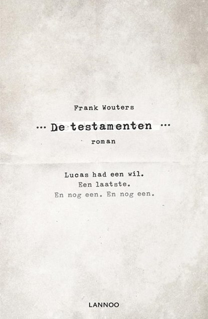 De testamenten, Frank Wouters - Paperback - 9789401424462