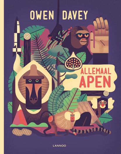 Allemaal apen, Owen Davey - Gebonden - 9789401429498