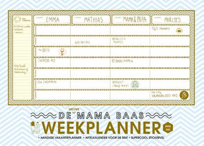 De nieuwe Mama Baas weekplanner, Mama Baas - Paperback - 9789401458900