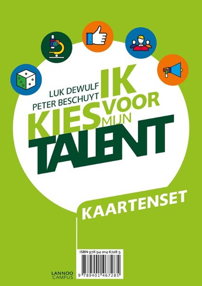 Talentenkaartjes volwassenen (nieuwe editie), Luk Dewulf ; Peter Beschuyt - Paperback - 9789401467285