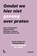 Omdat we hier niet genoeg over praten, Onbespreekbaar ; Jef Willem ; Nicolas Overmeire - Paperback - 9789401482264