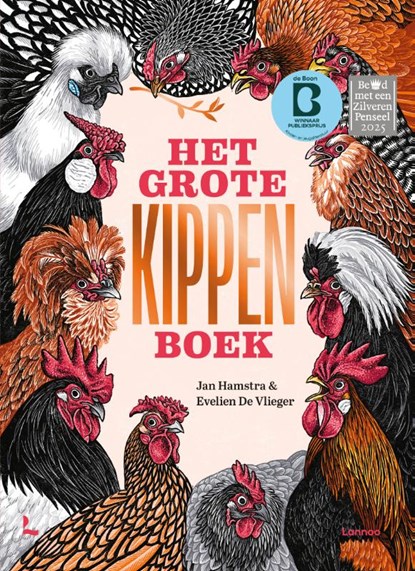Het grote kippenboek, Jan Hamstra ; Evelien De Vlieger - Gebonden - 9789401485364