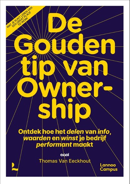 De Gouden tip van Ownership, Thomas Van Eeckhout - Paperback - 9789401487917