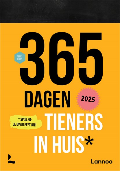 Scheurkalender 365 dagen tieners in huis 2025, Tieners in huis - Paperback - 9789401499088