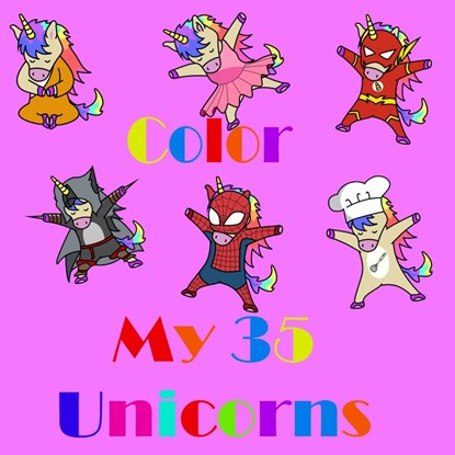 My 35 Unicorns Color, Blondia Bert - Paperback - 9789402187397