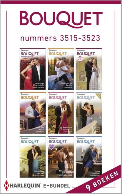 Bouquet e-bundel nummers 3515-3523 (9-in-1), Sharon Kendrick ; Sara Craven ; Jane Porter ; Trish Morey ; Caitlin Crews ; Kate Hewitt ; Michelle Conder ; Lynne Graham ; Cathy Williams - Ebook - 9789402503241