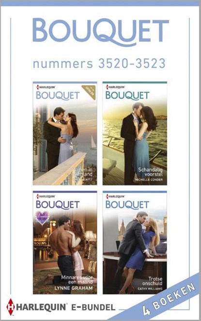 Bouquet e-bundel nummers 3520-3523 (4-in-1), Kate Hewitt ; Michelle Conder ; Lynne Graham ; Cathy Williams - Ebook - 9789402503265