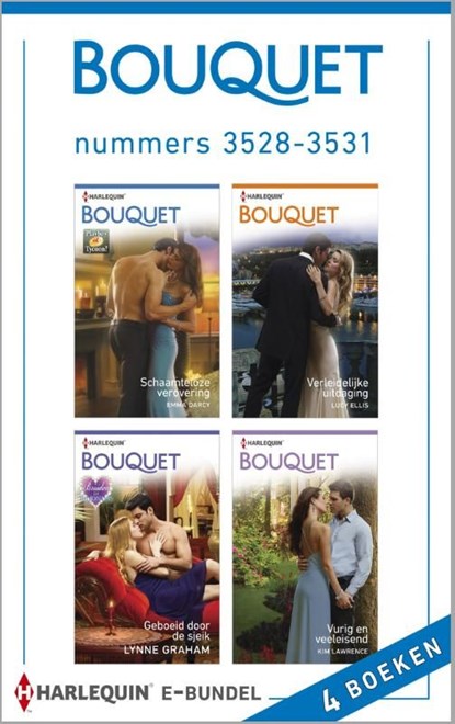 Bouquet e-bundel nummers 3528-3531 (4-in-1), Emma Darcy ; Lucy Ellis ; Lynne Graham ; Kim Lawrence - Ebook - 9789402504095