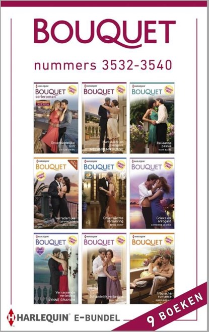 Bouquet e-bundel nummers 3532-3540 (9-in-1), Caitlin Crews ; Melanie Milburne ; Maya Blake ; Julia James ; Emma Darcy ; Catherine George ; Lynne Graham ; Dani Collins ; Robyn Donald - Ebook - 9789402504460