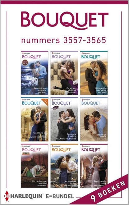 Bouquet e-bundel nummers 3557-3565 (9-in-1), Kate Hewitt ; Julia James ; Maya Blake ; Kate Walker ; Trish Morey ; Melanie Milburne ; Dani Collins ; Lucy Monroe ; Lynn Raye Harris ; Christina Hollis - Ebook - 9789402505689