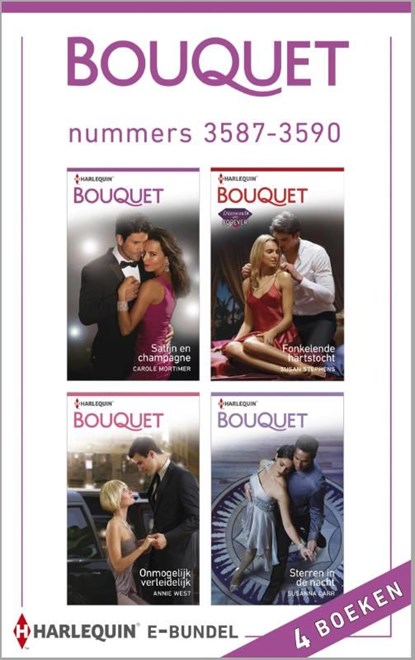 Bouquet e-bundel nummers 3587-3590 (4-in-1), Carole Mortimer ; Susan Stephens ; Annie West ; Susanna Carr - Ebook - 9789402508253
