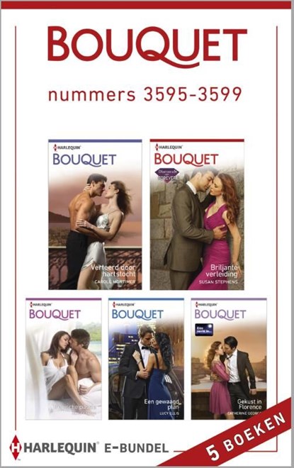 Bouquet e-bundel nummers 3595-3599 (5-in-1), Carole Mortimer ; Susan Stephens ; Maisey Yates ; Lucy Ellis ; Catherine George - Ebook - 9789402510423