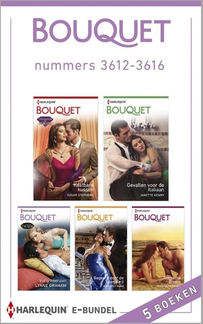 Bouquet e-bundel nummers 3612-3616 (5-in-1), Susan Stephens ; Janette Kenny ; Lynne Graham ; Margaret Mayo ; Elizabeth Power - Ebook - 9789402511321