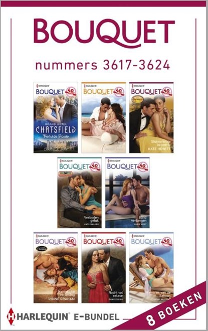 Bouquet e-bundel nummers 3617-3624 (8-in-1), Chantelle Shaw ; Michelle Smart ; Kate Hewitt ; Kate Walker ; Annie West ; Lynne Graham ; Dani Collins ; Cathy Williams - Ebook - 9789402512106