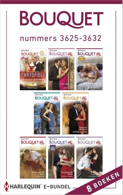 Bouquet e-bundel nummers 3625-3632 (8-in-1), Trish Morey ; Kim Lawrence ; Kate Hewitt ; Elizabeth Power ; Jennie Lucas ; Maggie Cox ; Lynn Raye Harris ; Jennifer Hayward - Ebook - 9789402512625