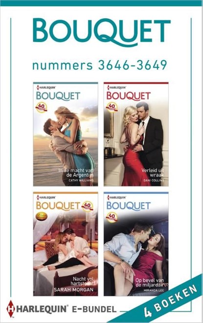 Bouquet e-bundel nummers 3646-3649 (4-in-1), Cathy Williams ; Dani Collins ; Sarah Morgan ; Miranda Lee - Ebook - 9789402513905