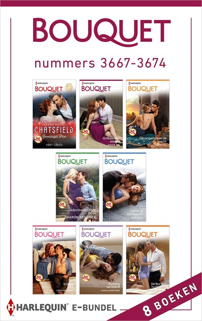 Bouquet e-bundel nummers 3667-3674 (8-in-1), Abby Green ; Maggie Cox ; Trish Morey ; Sharon Kendrick ; Annie West ; Cathy Williams ; Carole Mortimer ; Melanie Milburne - Ebook - 9789402515015