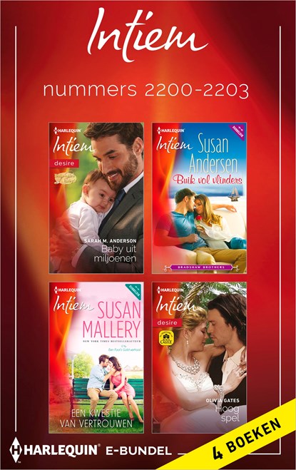Intiem e-bundel nummers 2200-2203, Sarah M. Anderson ; Susan Andersen ; Susan Mallery ; Olivia Gates - Ebook - 9789402516999