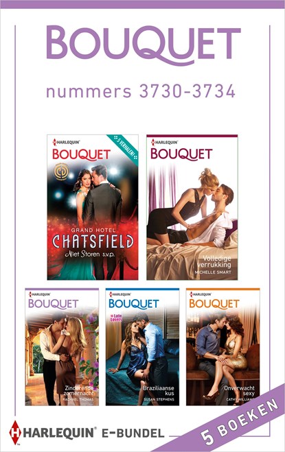 Bouquet e-bundel nummers 3730-3734 (5-in-1), Melanie Milburne ; Tara Pammi ; Fiona Harper ; Joss Wood ; Amy Andrews ; Michelle Smart ; Rachael Thomas ; Susan Stepens ; Cathy Williams - Ebook - 9789402523911