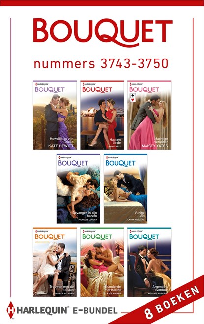 Bouquet e-bundel (8-in-1), Kate Hewitt ; Annie West ; Maisey Yates ; Michelle Conder ; Cathy Williams ; Jennifer Hayward ; Kate Walker ; Melanie Milburne - Ebook - 9789402524550