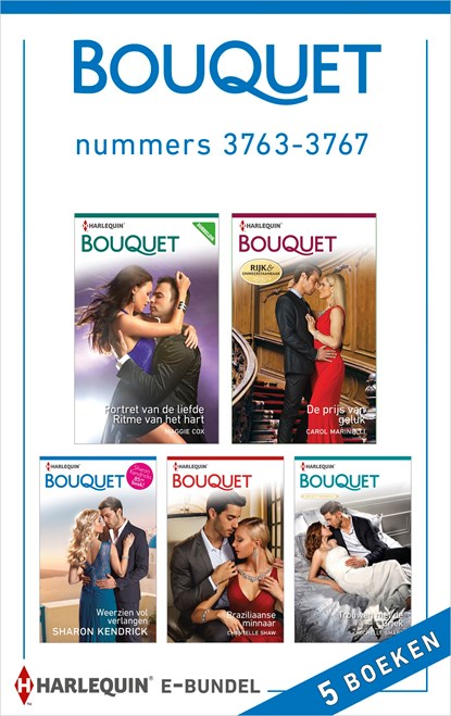 Bouquet e-bundel nummers 3763-3767 (5-in-1), Maggie Cox ; Carole Marinelli ; Chantelle Shaw ; Sharon Kendrick - Ebook - 9789402525007