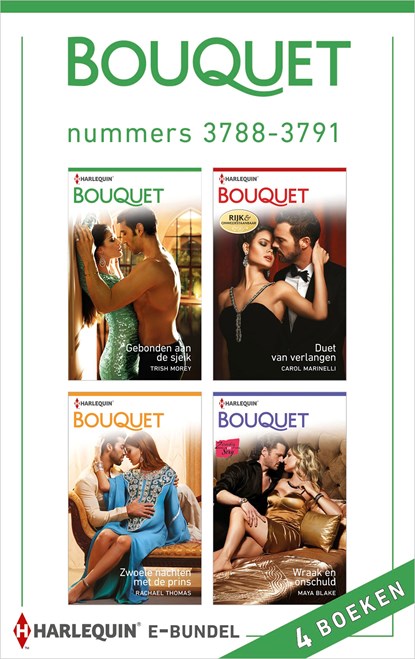 Bouquet e-bundel nummers 3788-3791 (4-in-1), Trish Morey ; Carole Marinelli ; Rachael Thomas ; Maya Blake - Ebook - 9789402525748