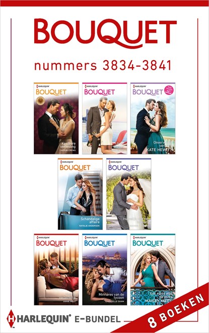 Bouquet e-bundel nummers 3834 - 3841 (8-in-1), Maya Blake ; Caitlin Crews ; Kate Hewitt ; Natalie Anderson ; Rachael Thomas ; Annie West ; Chantelle Shaw ; Maisey Yates - Ebook - 9789402528183