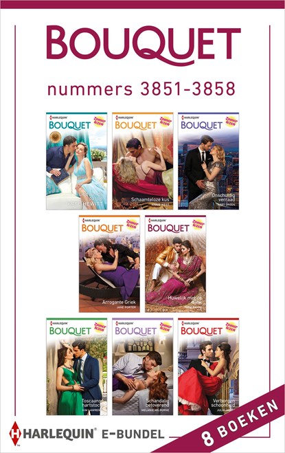 Bouquet e-bundel nummers 3851 - 3858 (8-in-1), Kate Hewitt ; Annie West ; Abby Green ; Jane Porter ; Tara Pammi ; Kim Lawrence ; Melanie Milburne ; Julia James - Ebook - 9789402529432