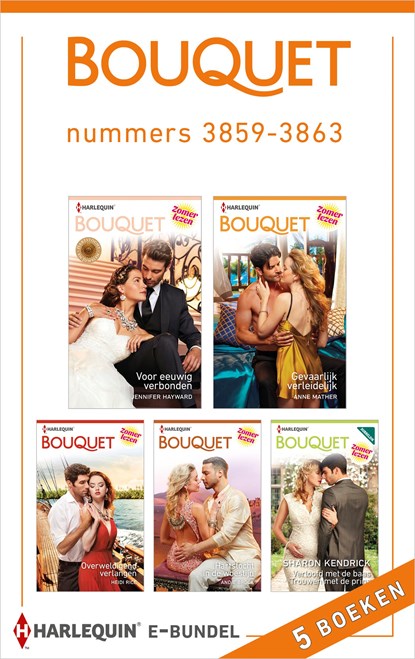 Bouquet e-bundel nummers 3859 - 3863 (5-in-1), Jennifer Hayward ; Anne Mather ; Heidi Rice ; Andie Brock ; Sharon Kendrick - Ebook - 9789402529746