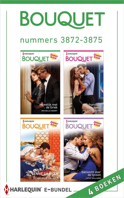 Bouquet e-bundel nummers 3872 - 3875 (4-in-1), Cathy Williams ; Michelle Smart ; Lynne Graham ; Melanie Milburne - Ebook - 9789402530223