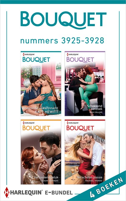 Bouquet e-bundel nummers 3925 - 3928, Kate Hewitt ; Dani Collins ; Susan Stephens ; Rachael Thomas - Ebook - 9789402533798