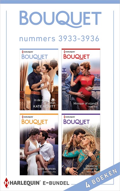 Bouquet e-bundel nummers 3933 - 3936, Kate Hewitt ; Heidi Rice ; Dani Collins ; Maya Blake - Ebook - 9789402534108