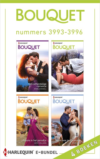 Bouquet e-bundel nummers 3993 - 3996 (4-in-1), Angela Bissell ; Jennie Lucas ; Cathy Williams ; Annie West - Ebook - 9789402537062